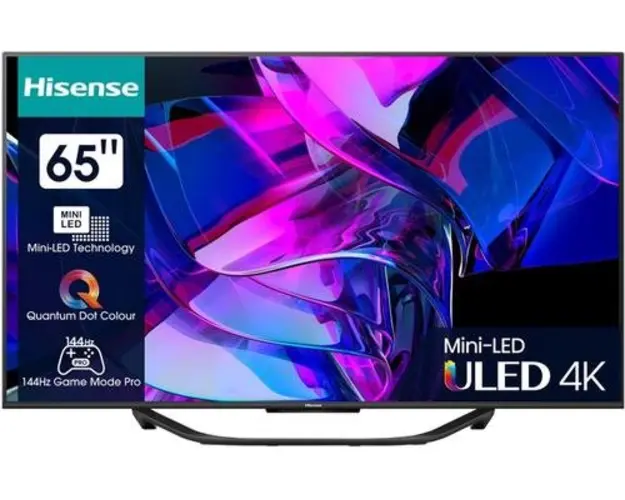 Televizor Mini-LED ULED Hisense 165 cm (65inch) 65U7KQ, Ultra HD 4K, Smart Tv, WiFi, CI+