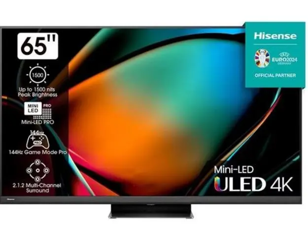Televizor Mini-LED ULED Hisense 165 cm (65inch) 65U8KQ, Ultra HD 4K, Smart TV, WiFi, CI+