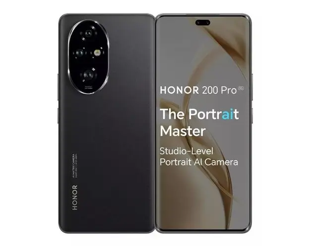 Telefon Mobil Honor 200 Pro, Procesor Qualcomm SM8635 Snapdragon 8s Gen 3 Octa-Core, OLED Touchscreen 6.78inch, 12GB RAM, 512GB Flash, Camera Tripla 50+50+12MP, Wi-Fi, 5G, Dual Sim, Android (Negru)