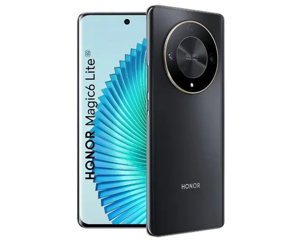 Telefon Mobil Honor Magic6 Lite, Procesor Qualcomm SM6450 Snapdragon 6 Gen 1, Octa-Core, AMOLED Capacitive touchscreen 6.78inch, 8GB RAM, 256GB Flash, Camera Tripla 108 + 5 + 2 MP, 5G, Wi-Fi, Dual SIM, Android (Negru)