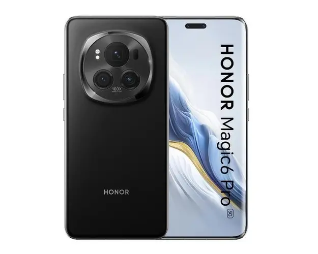 Telefon Mobil Honor Magic6 Pro, Procesor Qualcomm SM8650-AB Snapdragon 8 Gen 3, Octa-Core, LTPO OLED Capacitive touchscreen 6.8inch, 12GB RAM, 512GB Flash, Camera Tripla 50 + 180 + 50 MP, 5G, Wi-Fi, Dual SIM, Android (Negru)