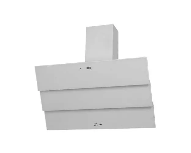 Hota Decorativa Tornado Megas 1200 (90) LED, clasa A, 1 motor Turbo, latime 90 cm, 4 viteze, absorbtie 1200 m3/ora, filtru anti-grasimi aluminiu 5 straturi (Alb)