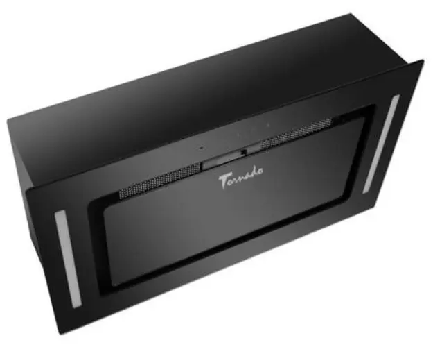 Hota incorporabila Tornado Modul Sensor 1200 (52), 1 Motor Turbo, 3 Viteze, 1200 m3/h, Filtru anti-grasimi, Clasa C, 52 cm (Negru)
