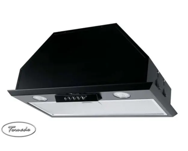Hota Incorporabila Tornado Modul 1200 (52) LED, 1 motor Turbo, latime 52 cm, absorbtie 1200 m3/ora, filtru anti-grasimi aluminiu 5 straturi (Negru)