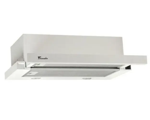 Hota Telescopica Incorporabila Tornado Sondo 700 (60), 1 motor, latime 60 cm, 2 viteze, absorbtie 700 m3/ora (Alb)