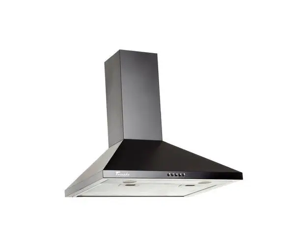 Hota tip Cupola Tornado Kent 750 (50) LED, 1 motor Turbo, latime 50 cm, 3 viteze, absorbtie 750 m3/ora, filtru anti-grasimi aluminiu 5 straturi (Negru)