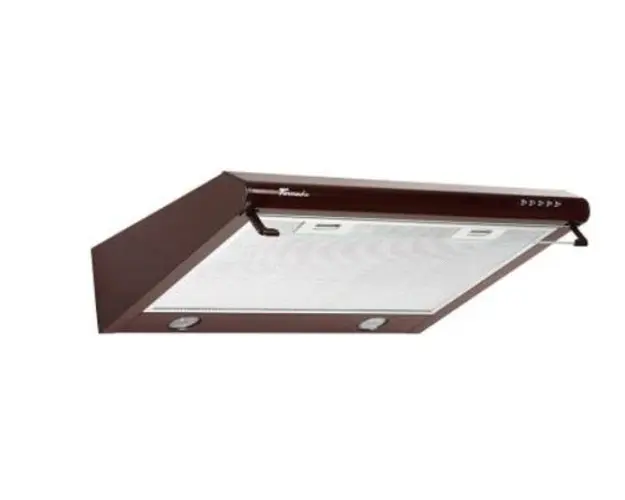 Hota traditionala Tornado Bona 10 (50) LED, 1 motor, latime 50 cm, absorbtie 380 m3/ora, filtru anti-grasimi aluminiu 5 straturi (Maro)