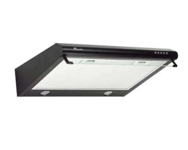 Hota traditionala Tornado Bona 10 (50) LED, 1 motor, latime 50 cm, absorbtie 380 m3/ora, filtru anti-grasimi aluminiu 5 straturi (Negru)