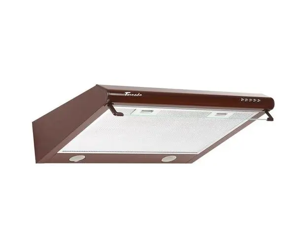 Hota traditionala Tornado Bona 20 (50) LED, 2 motoare, latime 50 cm, absorbtie 560 m3/ora, filtru anti-grasimi aluminiu 5 straturi (Maro)
