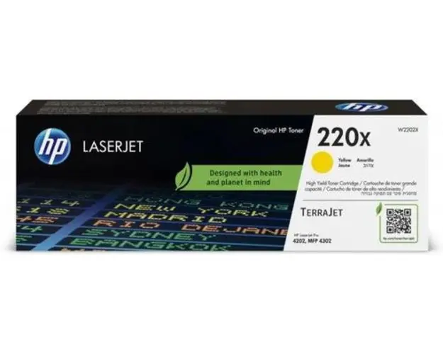 Toner Laserjet HP 220X W2202X, 5500 pagini (Galben)
