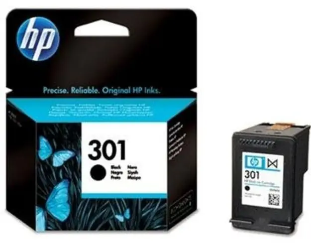 Cartus cerneala HP 301, acoperire 190 pagini (Negru)