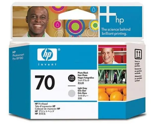 Cap printare HP 70 (Negru foto / Gri deschis)