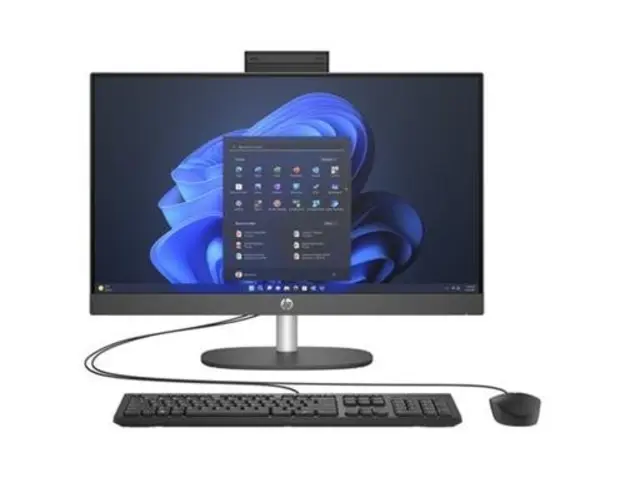 All In One PC HP ProOne 240 G10, Procesor Intel Core i3-N300, 8 cores, 3.8GHz, 6MB, 23.8inch FHD (1920x1080), 8GB DDR4, 256GB SSD, Intel UHD Graphics, Windows 11 Pro Education