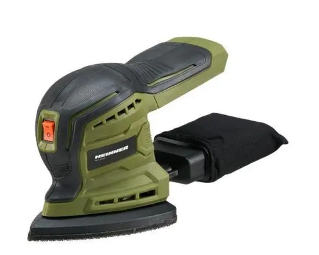 Slefuitor pe acumulator Heinner One Power HR-LSA001, 18 V, 12.000 oscilatii/min, Tehnologie OnePower, Fara acumulator/incarcator (Negru/Verde)