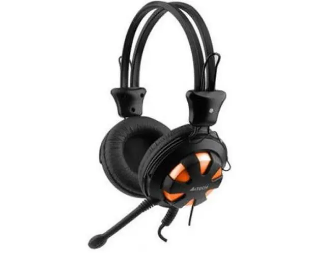 Casti cu Microfon A4Tech HS-28 (Portocaliu)