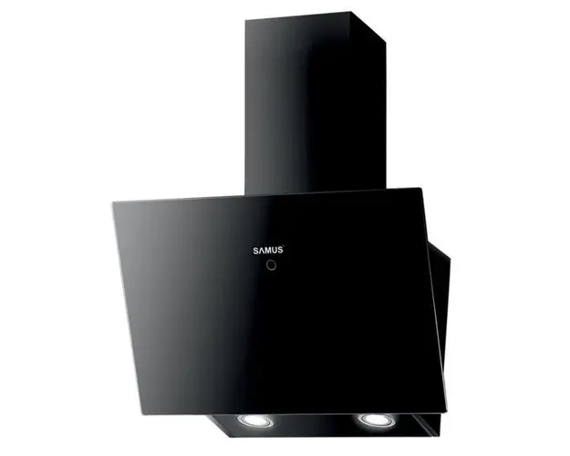 Hota decorativa Samus HSI665DGB, 650 m3/h,3 Trepte de putere, 1 Motor, 60 cm (Negru)