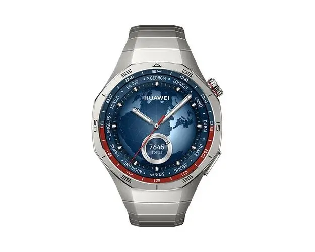 Smartwatch HUAWEI Watch GT 5 Pro 46mm, Ecran AMOLED 1.43inch, Bluetooth, NFC, GPS, Android/iOS, Titanium Strap, HarmonyOS (Argintiu)