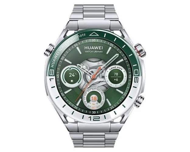 Smartwatch Huawei Watch Ultimate, Ecran AMOLED 1.5inch, 49mm, Bratara titan, 10 ATM (Verde)