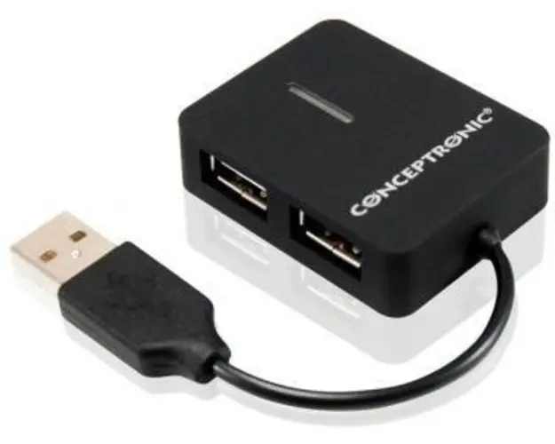 Hub USB C4PUSB2 4 porturi (Negru)