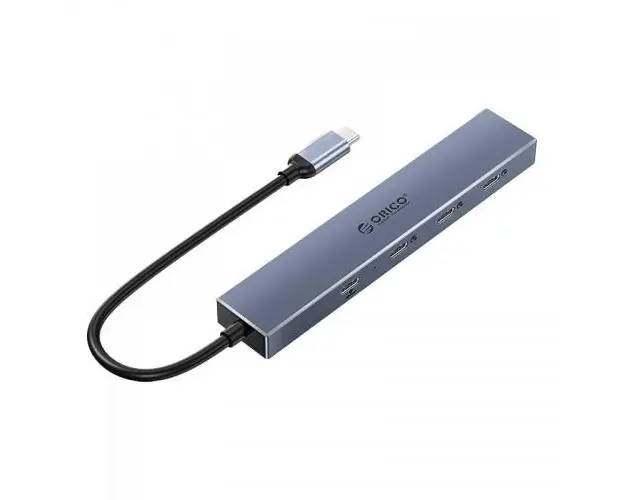 HUB USB Orico DHY-4C, USB 3.2 Gen 2 (Gri)