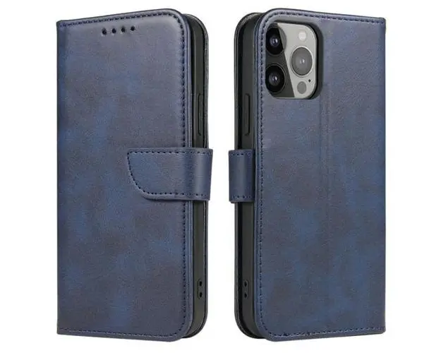Husa Book Cover Lemontti Magnet Case Xiaomi Redmi Note 12 Pro / Poco X5 Pro 5G (Albastru)