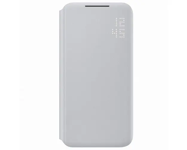 Husa Book Cover Samsung Smart Led View EF-NS901PJEGEE pentru Samsung Galaxy S22 (Gri)