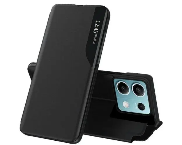Husa Book eFold Series Lemontti Xiaomi Redmi Note 13 5G, Negru