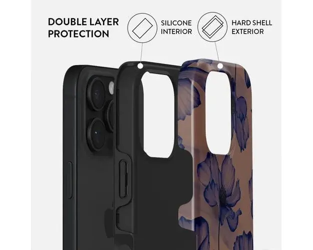 Husa Dual Layer Velvet Night Burga pentru iPhone 16 Pro, Multicolor