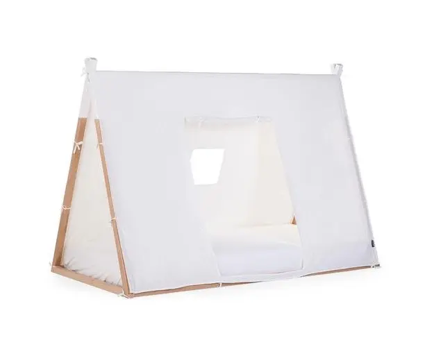 Husa cadru pat Tipi Childhome, 90x200 cm (Alb)