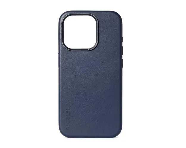 Husa din piele Decoded compatibila MagSafe pentru iPhone 15 Pro Max (Albastru)