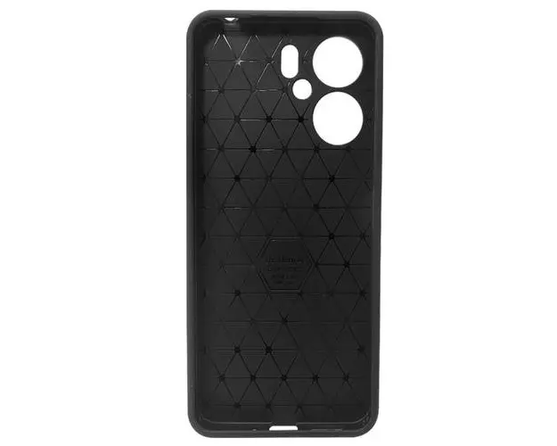 Husa Protectie Spate Lemontti LEMHCCFXR13CN Carbon Case Flexible pentru Xiaomi Redmi 13C 4G / 13C 5G / Poco M6 / C65 (Negru)