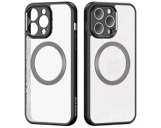 Husa MagSafe pentru Apple iPhone 14 Pro Max, DUX DUCIS, Aimo Mag, Neagra