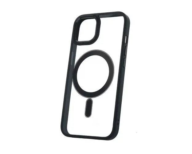 Husa MagSafe pentru Apple iPhone 13 Pro Max, OEM, Satin Clear Mag, Neagra