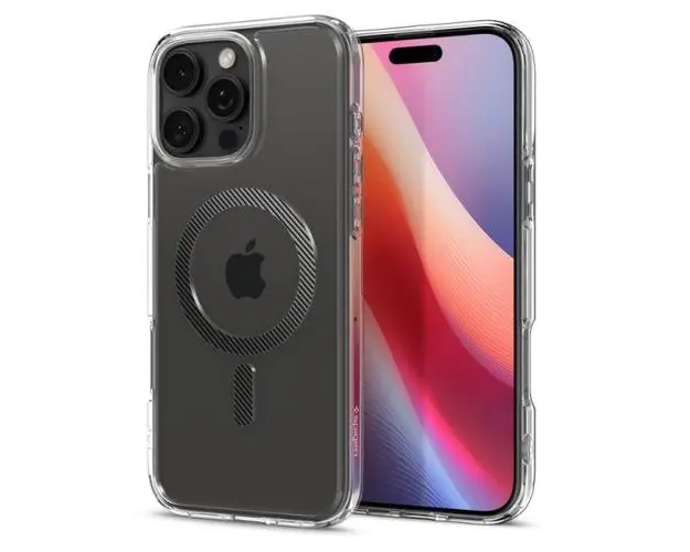 Husa MagSafe pentru Apple iPhone 16 Pro Max, Spigen, Ultra Hybrid, Gri