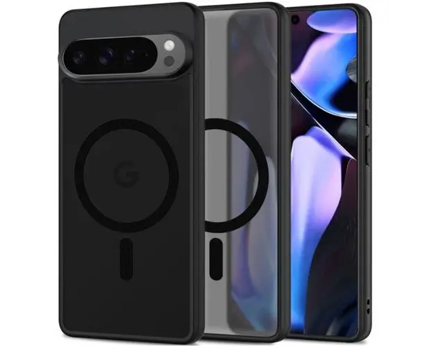 Husa MagSafe pentru Google Pixel 9 / 9 Pro, Tech-Protect, Magmat, Neagra