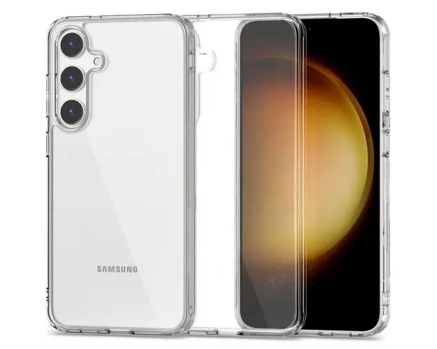 Husa MagSafe pentru Samsung Galaxy S24 FE S721, Tech-Protect, Flexair Hybrid, Transparenta