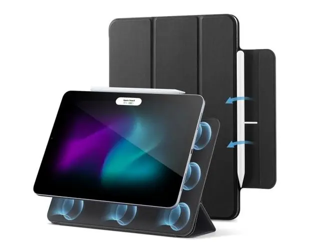 Husa Book Cover ESR Rebound Magnetic pentru Apple iPad Air 13 (2024) (Negru)