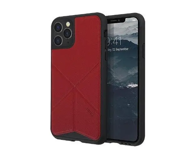 Husa Protectie Spate Uniq Transforma Rigor pentru Apple iPhone 11 Pro Max (Rosu)
