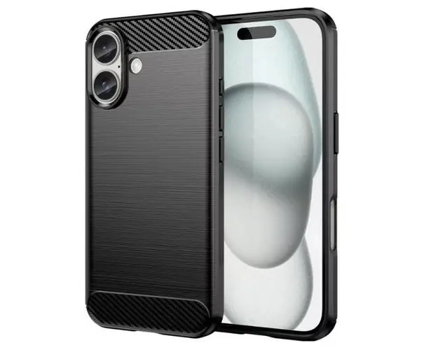 Husa pentru Apple iPhone 16 Plus, OEM, Carbon, Neagra