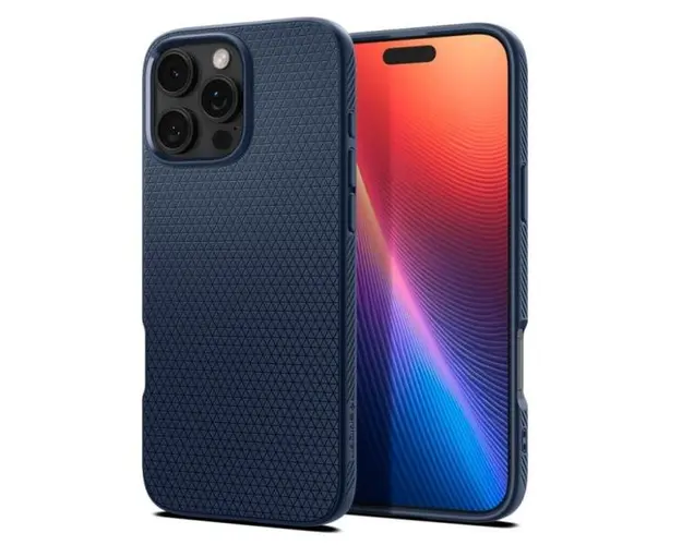 Husa pentru Apple iPhone 16 Pro Max, Spigen, Liquid Air, Bleumarin