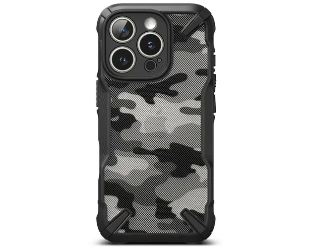 Husa pentru Apple iPhone 16 Pro, Ringke, Fusion X Camo, Neagra
