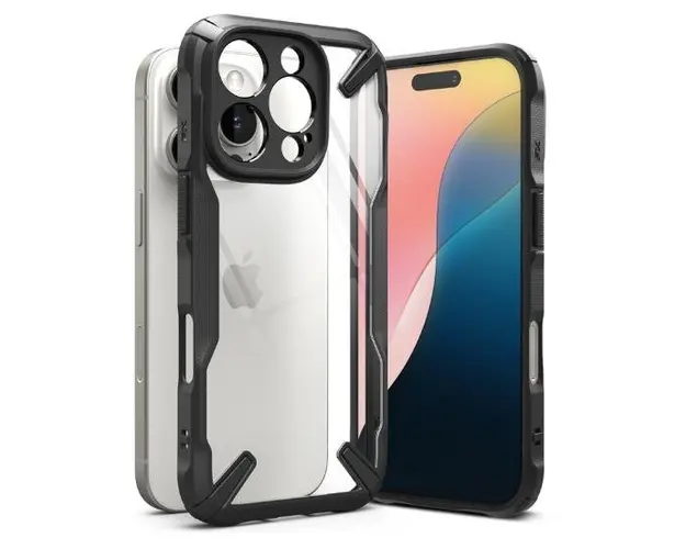 Husa pentru Apple iPhone 16, Ringke, Fusion X, Neagra