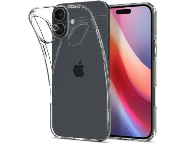 Husa pentru Apple iPhone 16, Spigen, Liquid Crystal, Transparenta