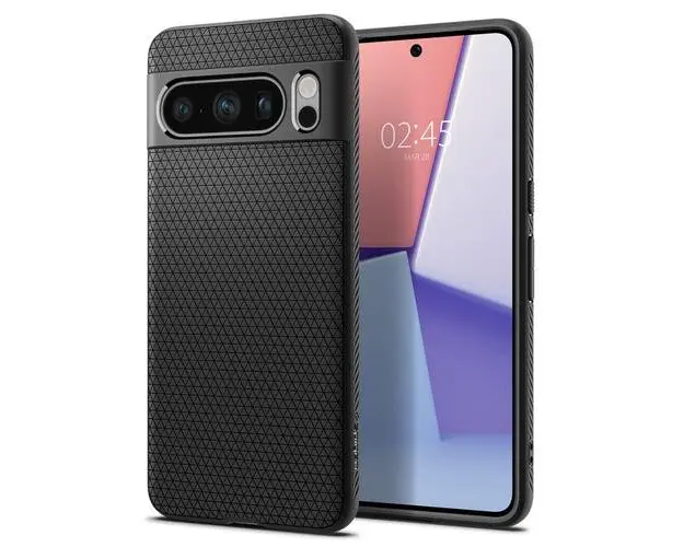 Husa pentru Google Pixel 8 Pro, Spigen, Liquid Air Matte, Neagra ACS06311