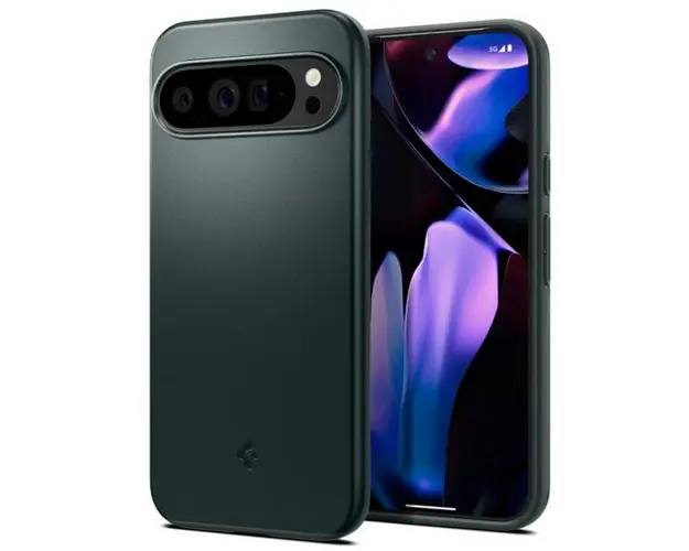 Husa pentru Google Pixel 9 Pro XL, Spigen, Thin Fit, Verde