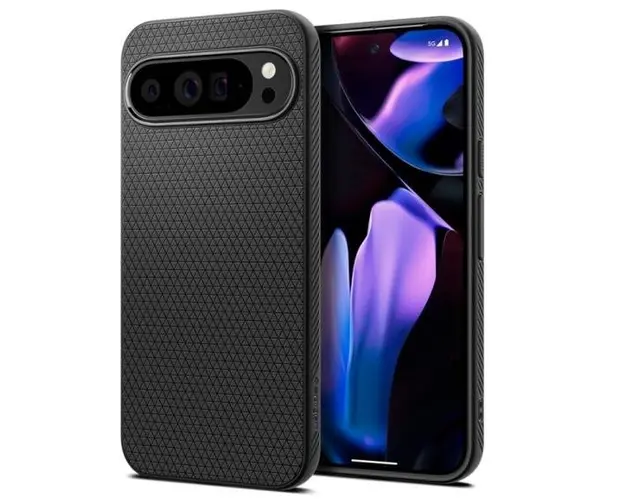 Husa pentru Google Pixel 9 Pro XL, Spigen, Liquid Air Matte, Neagra