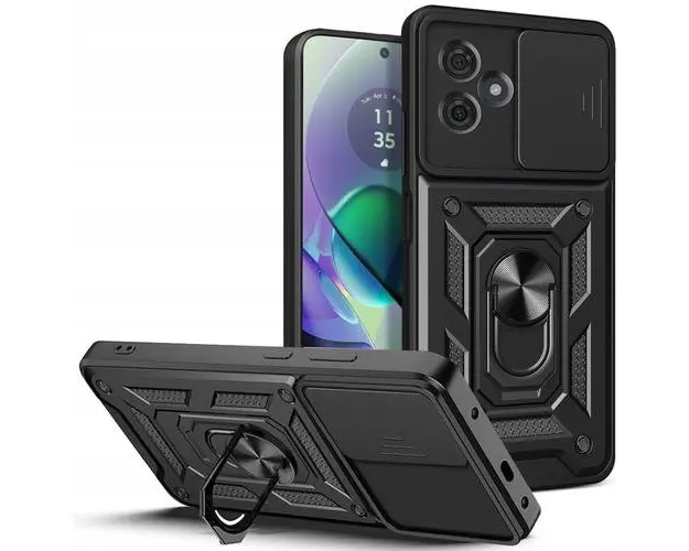 Husa pentru Motorola Moto G54 Power Edition / G54, Tech-Protect, CamShield Pro, Neagra