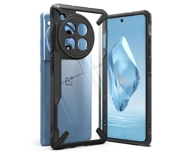 Husa pentru OnePlus 12R, Ringke, Fusion X, Neagra