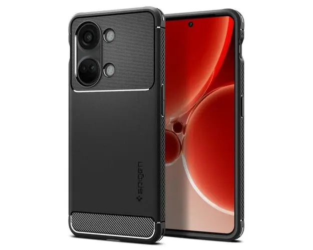 Husa pentru OnePlus Nord 3, Spigen, Rugged Armor Matte, Neagra ACS05197