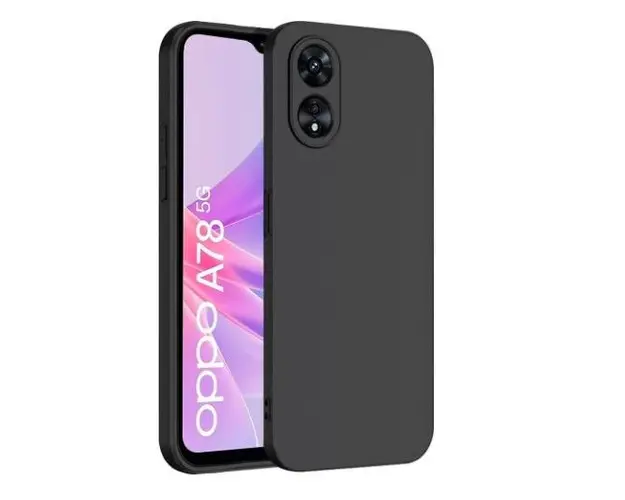 Husa pentru Oppo A58 / A78, OEM, Matt, Neagra